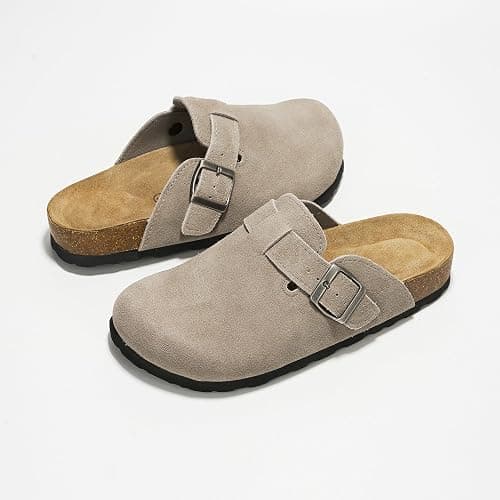 Project Cloud Genuine Leather Footbed Clogs for Women - Memory Foam Arch Support Slippers for Women - Trendy Slip-ons Women's Mules & Clogs Sandals (Benton) thumbnail 6