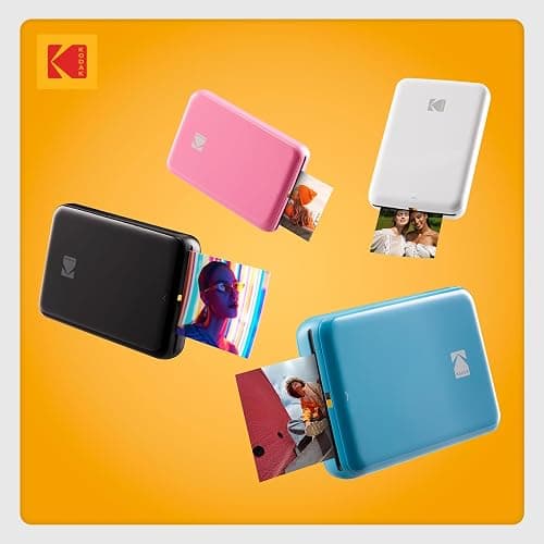 KODAK Step Instant Smartphone Photo Printer, Portable Mini Color Wireless Mobile Printer, Zink 2x3” (5.1x7.5 cm) Sticky-Back Photos, Bluetooth Compatible with iOS & Android Devices, Editing App, White thumbnail 9