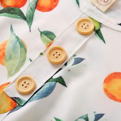 Moru Infant Baby Girls Cotton Sleeper Gowns Organic Cotton Floral Kimono Knotted Gown thumbnail 4