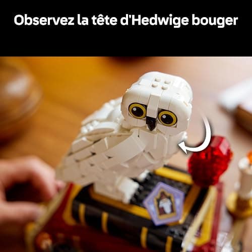 LEGO Harry Potter L’École des Sorciers – Édition Collector - Maquette DIY - Décoration Intérieure - Scènes Miniatures du Film - Figurine d'Hedwige - 3 Minifigurines - Idée Cadeau pour Fan Adulte 76466 thumbnail 6