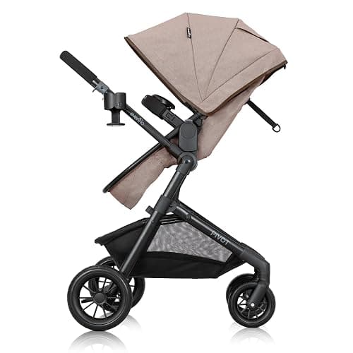 Evenflo Pivot Modular Travel System with LiteMax Infant Car Seat (Desert Tan) thumbnail 4