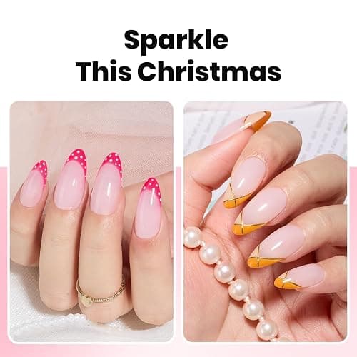 Beetles Builder Gel for Nails, 3 Colors 9 in 1 Nail Extension Sculpting Building, Clear Nude Pink Hard Gel Kit with Base Top Coat for Pros, Gifts for Women, UV & LED Lamp Cured Needed thumbnail 5