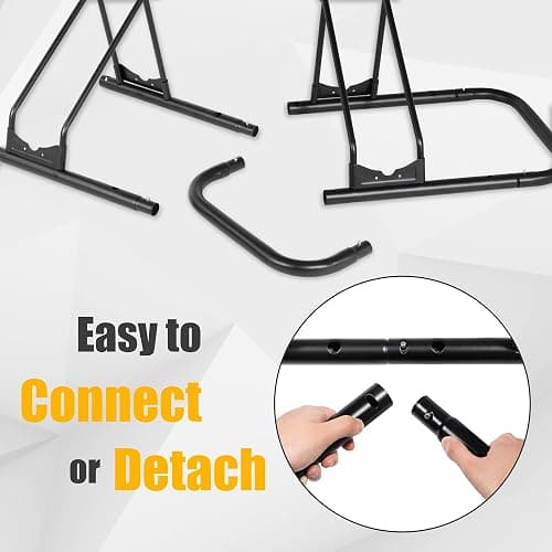 CyclingDeal Bicycle Floor Parking Rack Stand - for Mountain MTB Road Bike - Indoor Home Garage Storage - Adjustable for 2 Fat Bikes thumbnail 6