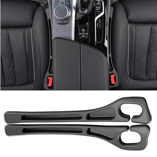 CGYISOL Car Seat Gap Filler 2-Pack, Universal Car Seat Gap Filler Organizer, Seat Gap Plug – Fills Gap Between Seat & Console (Black) thumbnail 9