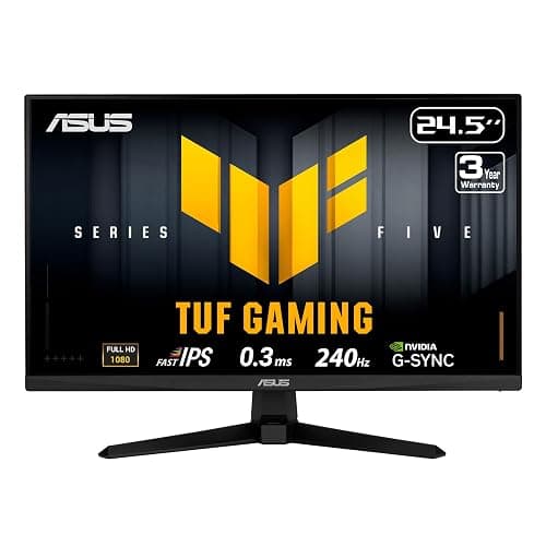 ASUS TUF Gaming Series 5 24.5” 1080P Monitor (VG259QM5A) – Full HD, Fast-IPS, 240Hz, 0.3ms, G-SYNC Compatible, FreeSync Premium, 99% sRGB, DisplayWidget, Gaming AI, 3 yr Warranty thumbnail 9