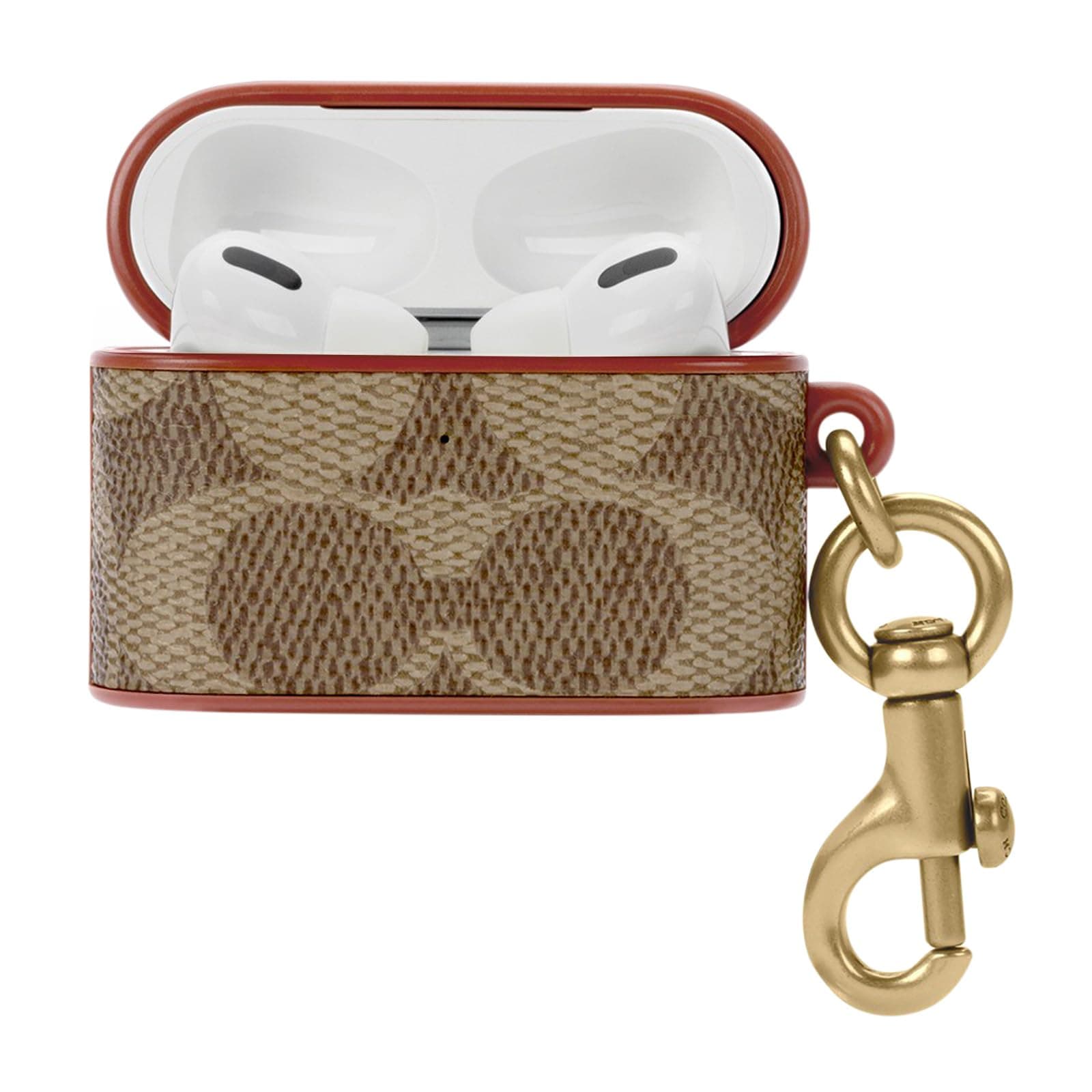 Coach Signature AirPods Pro Case - Compatible with AirPods Pro 2nd / 1st Generation - Signature Tan thumbnail 6