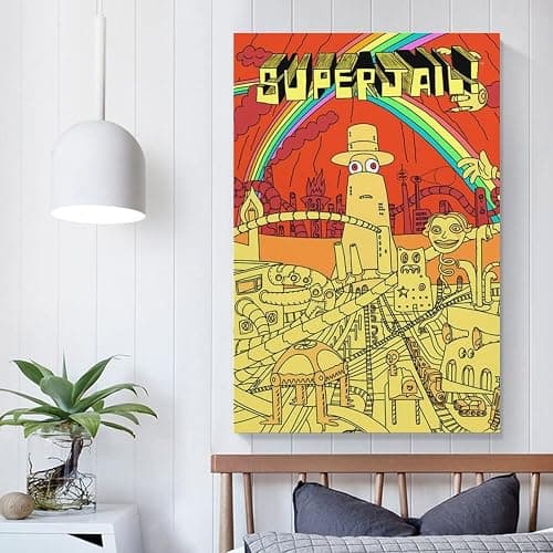 Dark Comedy TV Shows Superjail! Poster Artworks Canvas Poster Room Aesthetic Wall Art Prints Home Modern Decor Gifts Framed-unframed 08x12inch(20x30cm) thumbnail 5