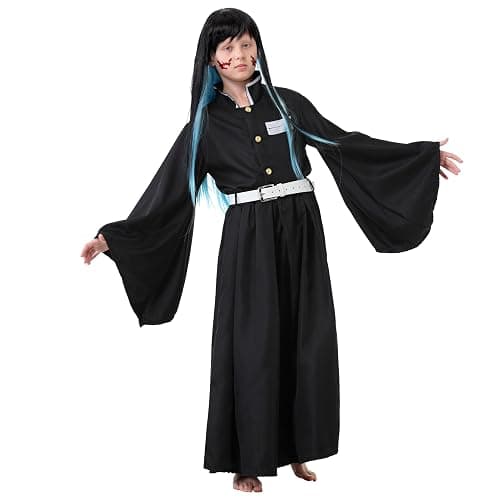 Muichirou Cosplay Costume Halloween Kimono Uniform Full Set Adult Dress up Outfits Costume with Wig thumbnail 6