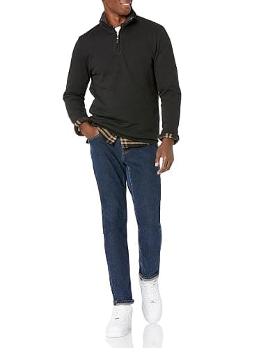 Amazon Essentials Men's Quarter-Zip French Rib Sweater, Casual Wear thumbnail 4