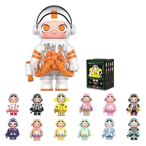 POP MART MEGA Space Molly 100% 2-B Blind Box Figures, Random Design Box Toys for Modern Home Decor, Collectible Toy Set for Desk Accessories, 1PC - Image 1