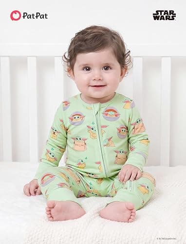 Disney Baby Viscose Made from Bamboo 2-way Zip Footie Romper Outfit NB-Inf thumbnail 2