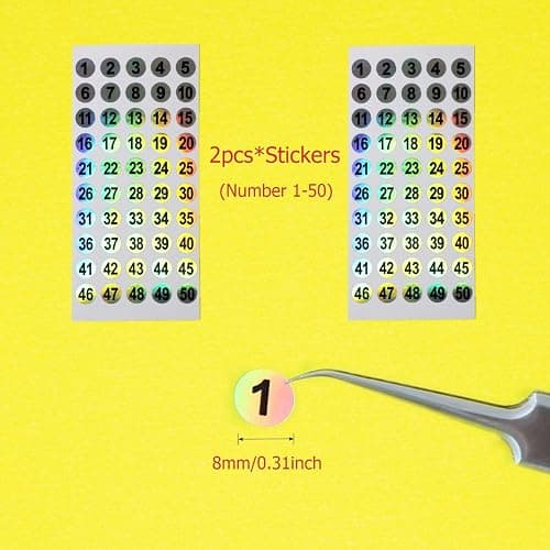 Nail Swatch Sticks with Ring for Nail Color Display Nail Art Supplies Nail Practice Samples (50pcs, transparent) thumbnail 3