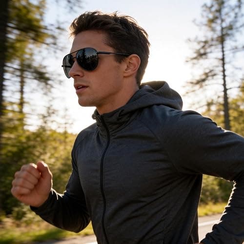 phikttu Sunglasses Men Polarized Aviator Sunglasses for Men Women Fishing Driving Sun glasses Metal Frame UV400 Protection thumbnail 4