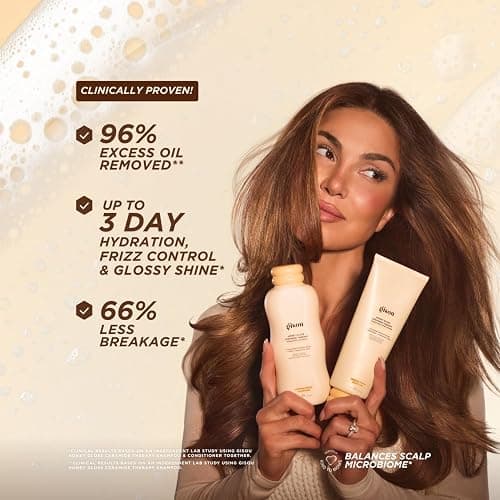 Gisou Honey Gloss Hair Wash Duo - Hydrating Shampoo & Conditioner with Fermented Mirsalehi Honey, Biomimetic Ceramides & Hyaluronic Acid, Strength & Glossy Shine, For All Hair Types thumbnail 2