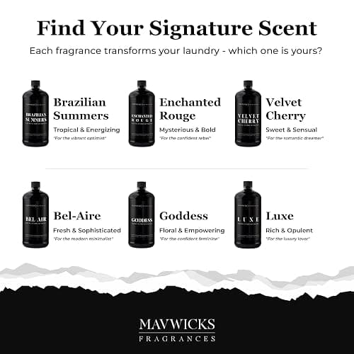 Mavwicks - Laundry Liquid Detergent (Brazilian Summers) - 32 Oz Laundry Perfume Bottle for Men & Women, Stain & Odor Remover, Deep Clean, Long-Lasting Fragrance and Freshness for All Fabrics thumbnail 4