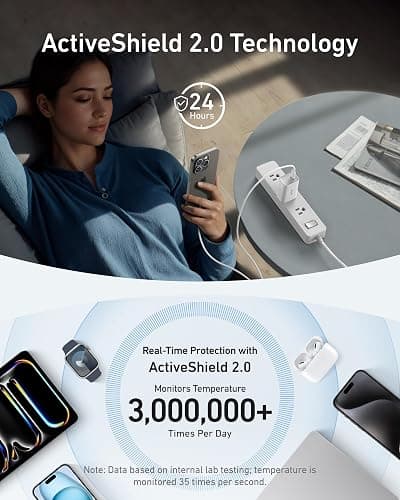 Anker Nano Charger, 100W Foldable Type C Charger for iPhone 17 Series, and All USB C Devices, 6FT USB-C Cable Included, Compatible with MagSafe thumbnail 5