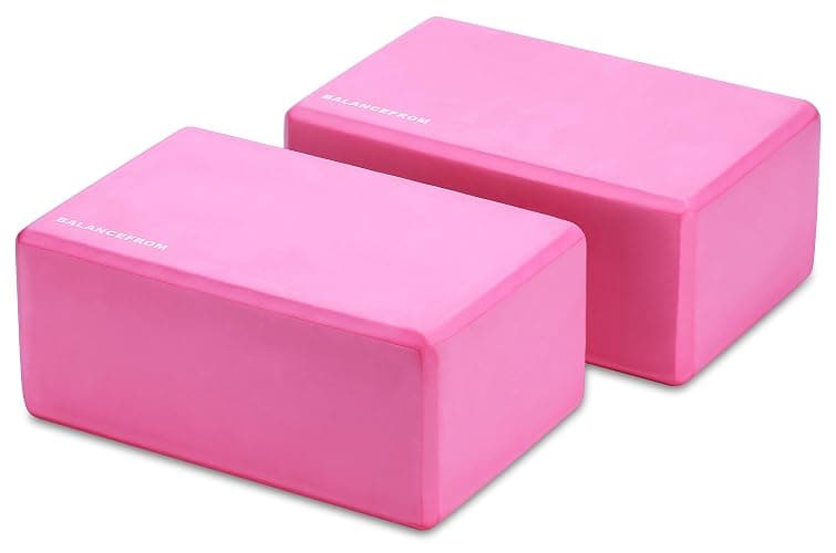 Fitvids Set of 2 High Density Yoga Blocks, 9"x6"x4" Each, Pair, Multiple Colors thumbnail 3