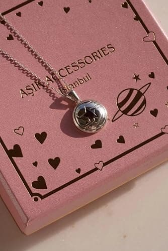 Aşık Accessories Bucky Necklace - Soldier Star Necklace - Red Zircon Star Pendant - 925 Sterling Silver - Unisex Heroic Jewelry thumbnail 2