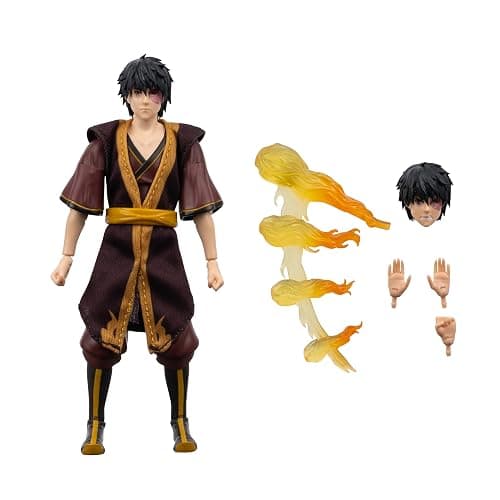 Avatar: The Last Airbender Zuko (Book Three) - 6.5-Inch Scale Figure with Alternate Faceplate, Swappable Hands, and Fire Bending Effect thumbnail 3