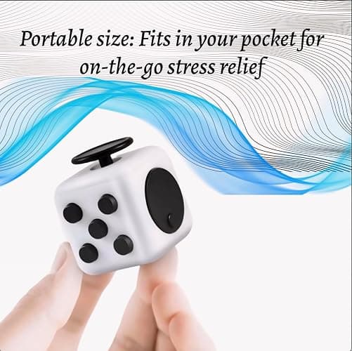 Generic Fidget Gadget Toy - Premium Quality Stress Relief Cube Toy for Adults and Kids - Improve Focus, Relieve Anxiety, and Increase Productivity - Durable and Portable Design, Small, Oreo thumbnail 5