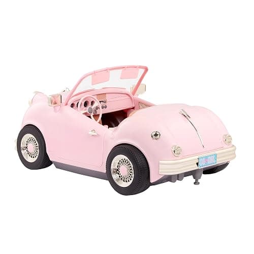 Our Generation – 18-inch Doll Accessories – Pink Doll Car – Toy Vehicle with Radio, Lights & Sounds – Pretend Play 3+ Years– in The Driver's Seat Convertible Cruiser thumbnail 3