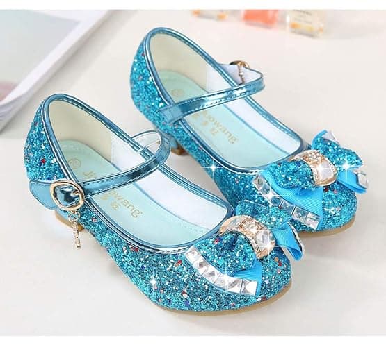 Cadidi Dinos Girls Dress Shoes Wedding Party Heel Mary Jane Princess Flower Shoes (Toddler/Little Kid/Big Kid) thumbnail 3