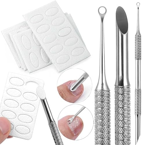Doppelendig Nagelhautschieber Selbstklebend Schleifpapier Maniküre Set Nagelhautentferner Nagelschieber Sandpapier Nagelfeile Nail Art Cuticle Remover Nagelpflegeset Nailart Nagelhaut Entfernen Tools - Image 1