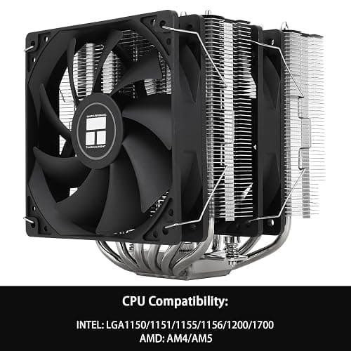 Thermalright Peerless Assassin 120 SE CPU Cooler, 6 Heat Pipes AGHP Technology, Dual 120mm PWM Fans, 1550RPM Speed, for AMD:AM4 AM5/Intel LGA 1700/1150/1151/1200/1851,PC Cooler thumbnail 3