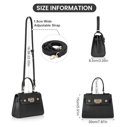 YFGBCX Mini Satchel Bag Top Handle Purse for Women Small Crossbody Bag Handbag Designer Purse with Detachable Strap thumbnail 6