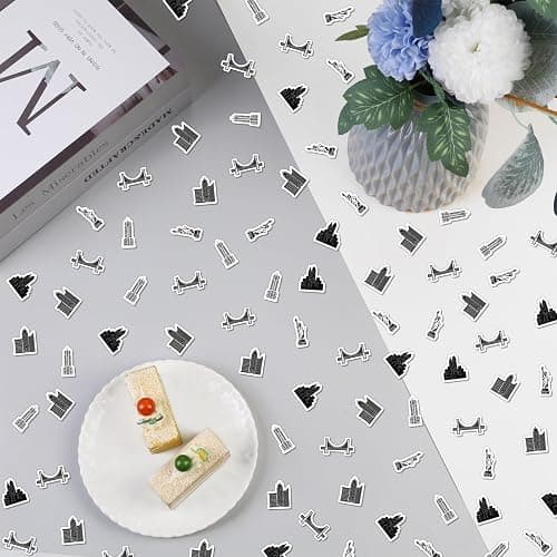 Cheerupp 200 Pcs Black New York Cityscape Theme Confetti, Skyscraper Table Scatter Confetti Decorations, Night Scene Table Paper Decor for Baby Shower Birthday Wedding DIY Crafting Supplies thumbnail 2