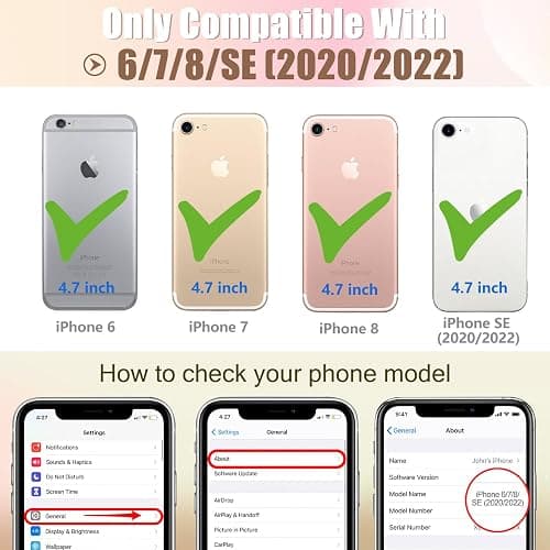 Lotadilo Cute Case for iPhone 6/6S/7/8/SE(2020/2022) - for Women Girls Kawaii Funny Design Fun Aesthetic Blue Line Flower Fashion Girly for Teens Pattern TPU Bumper Phone Covers thumbnail 2