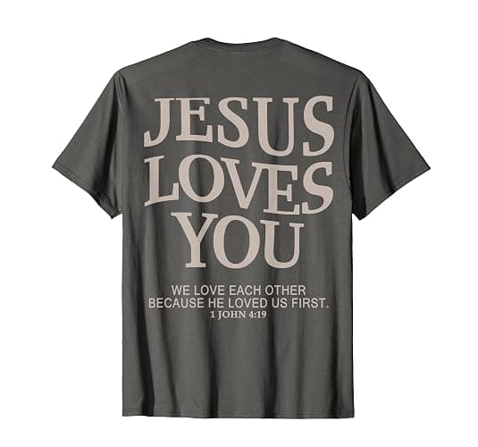 Jesus Loves You Christian T-Shirt - Image 1