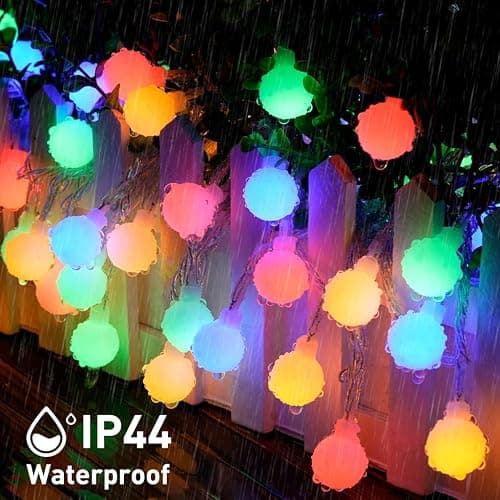 JMEXSUSS Globe String Lights Indoor, Color Changing Christmas Lights Plug in, Warm White & Multicolor String Light with Remote for Bedroom Room Tree Party Christmas Decor thumbnail 7