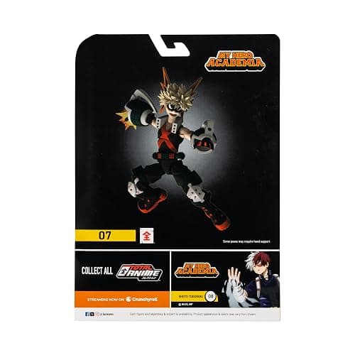 Total Anime Katsuki Bakugo - 6.5-Inch Figure with Swappable Faceplates, Alternate Hands, and Blast Effects thumbnail 5