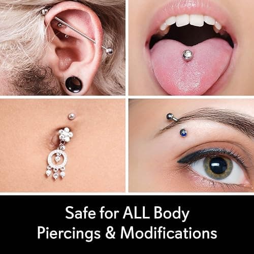 MediCleanse Sterile Saline Piercing Aftercare Fine Mist Spray 7.5 Oz | Promotes Healing For All Body Piercings & Tattoos, All Natural, Preservative Free, No Alcohol, Vegan Friendly, Made in USA thumbnail 4
