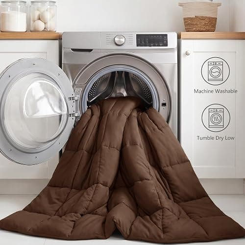 CozyLux Twin XL Comforter Set Brown - 5 Pieces Twin XL Bed in a Bag, Oeko-Tex Certified Bedding Set, All Season Soft Bed Set with Down Alternative Comforter, Sheets, Pillowcase & Sham thumbnail 7