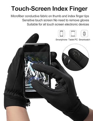 INBIKE Winter Gloves for Women Men, Touchscreen Warm Gloves Windproof Water Resistant, Thermal Lined Anti-Slip Insulated thumbnail 4