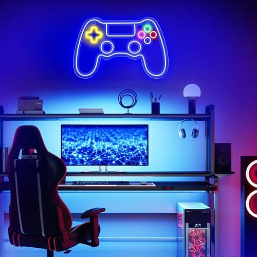 Kavaas Gamer Neon Sign, Game Controller LED Sign for Gaming Room Decor - Game Neon Sign for Teen Boy Room Decor - Best Gamer Gifts for Boys, Kids thumbnail 8