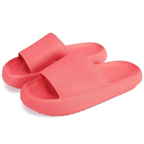 rosyclo Cloud Slippers for Women and Men, Pillow House Slippers Shower Shoes Indoor Slides Bathroom Sandals, Ultimate Comfort, Lightweight, Thick Sole, Non-Slip, Easy to Clean | Pillow House Slippers, Shower Shoes, Indoor Slides, Bathroom Sandals, Thick Sole - Image 1