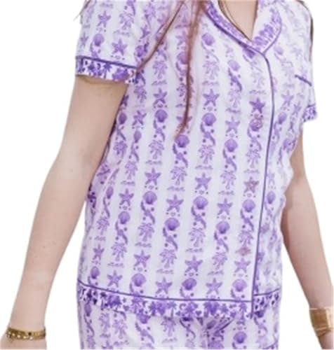 Women's Preppy Pajamas Set Button Down Beach Shorts Set Y2k Loungewear Pjs For Birthday Valentines Party Gift thumbnail 5