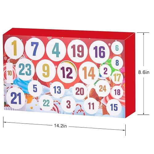 Advent Calendar 2025-24 Days of Slime and Charms Kit - Christmas Countdown Calendars Gifts for Girls Boys Kids Teens Toddlers thumbnail 3