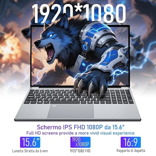 2025 Gaming Laptop,15.6 Inch Laptop Computer, Win 11 Pro Laptops N95 Processor (Up to 3.4GHz) 16GB 512GB SSD, Laptops Gamer 180 Angle Opening Backlit Keyboard Fingerprint Unlock FHD IPS 1920 * 1080 thumbnail 3