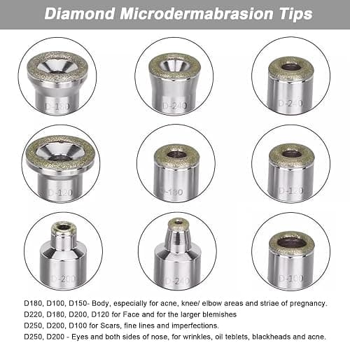 AIMENGXI Diamond Microdermabrasion Machine Professional Plus, 3 in 1 Pink Diamond Dermabrasion Facial Beauty Equipment Skin Care for Vacuum Blackhead Removal & Spray, Suction Power 0-70 cmHg thumbnail 3