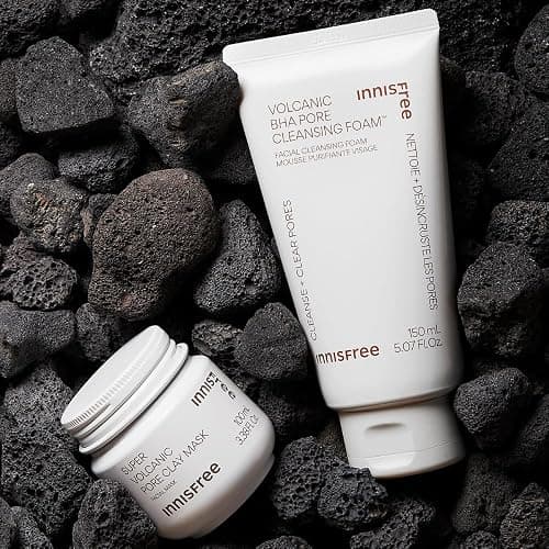 innisfree Volcanic BHA Pore Cleansing Foam, Korean Face Wash with Salicylic Acid, Oil Control, Deep Clean, Pore Care, Sulfate-Free Formula thumbnail 8