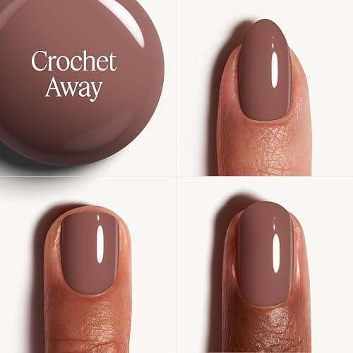 essie Nail Polish, Salon-Quality Grayish Brown Nail Polish, Vegan, Crochet Away, 0.46 fl oz thumbnail 3