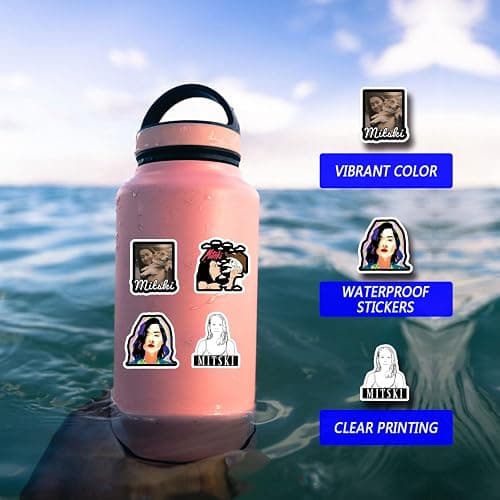 64pcs Mitski Stickers American Singer-Songwriter Stickers for Cartoon Cute Girls Boys Teenagers Adult Water Bottles Laptop Suitcases Birthday Toy Decoration Kids Holiday Party thumbnail 7