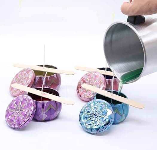 Aroparc Candle Making Pouring Pot 101oz, Wax Melting Pot, Pouring Pitcher | Dripless, Seamless, Heat-resistant Handle, Classic and Durable Wax Melter for Candle DIY, Easy to Use thumbnail 6