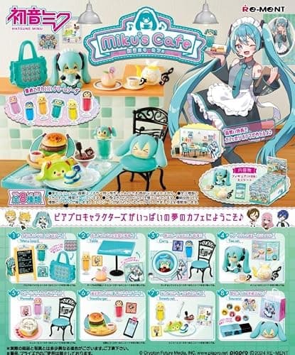 Re-Ment-Hatsune Miku's Cafe-Trading Figure- 1 of 8 Blind Box thumbnail 2