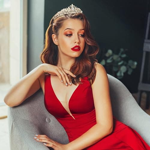 CIEHER Tiara Crowns for Women & Girls - Bridal, Wedding, Prom, Quinceanera, Birthday & Christmas Crown Gifts thumbnail 4