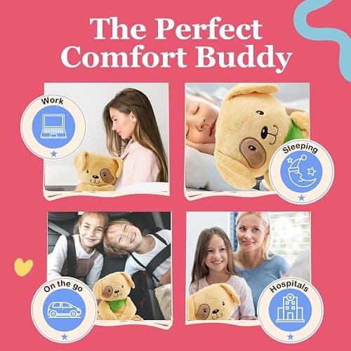 Lilly's Love Weighted Stuffed Animal, 5lb | Sensory Plush for Kids & Adults | Machine Washable Plushie w/Removable Inner | Calming Weighted Stuffed Animal for Anxiety, Dexter The Dog thumbnail 5